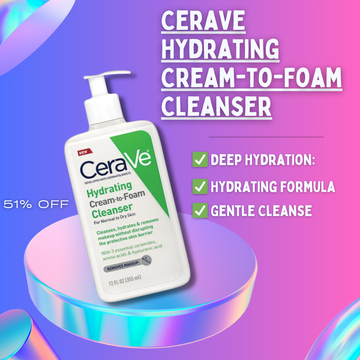 CeraVe Hydrating Cream-to-Foam Cleanser